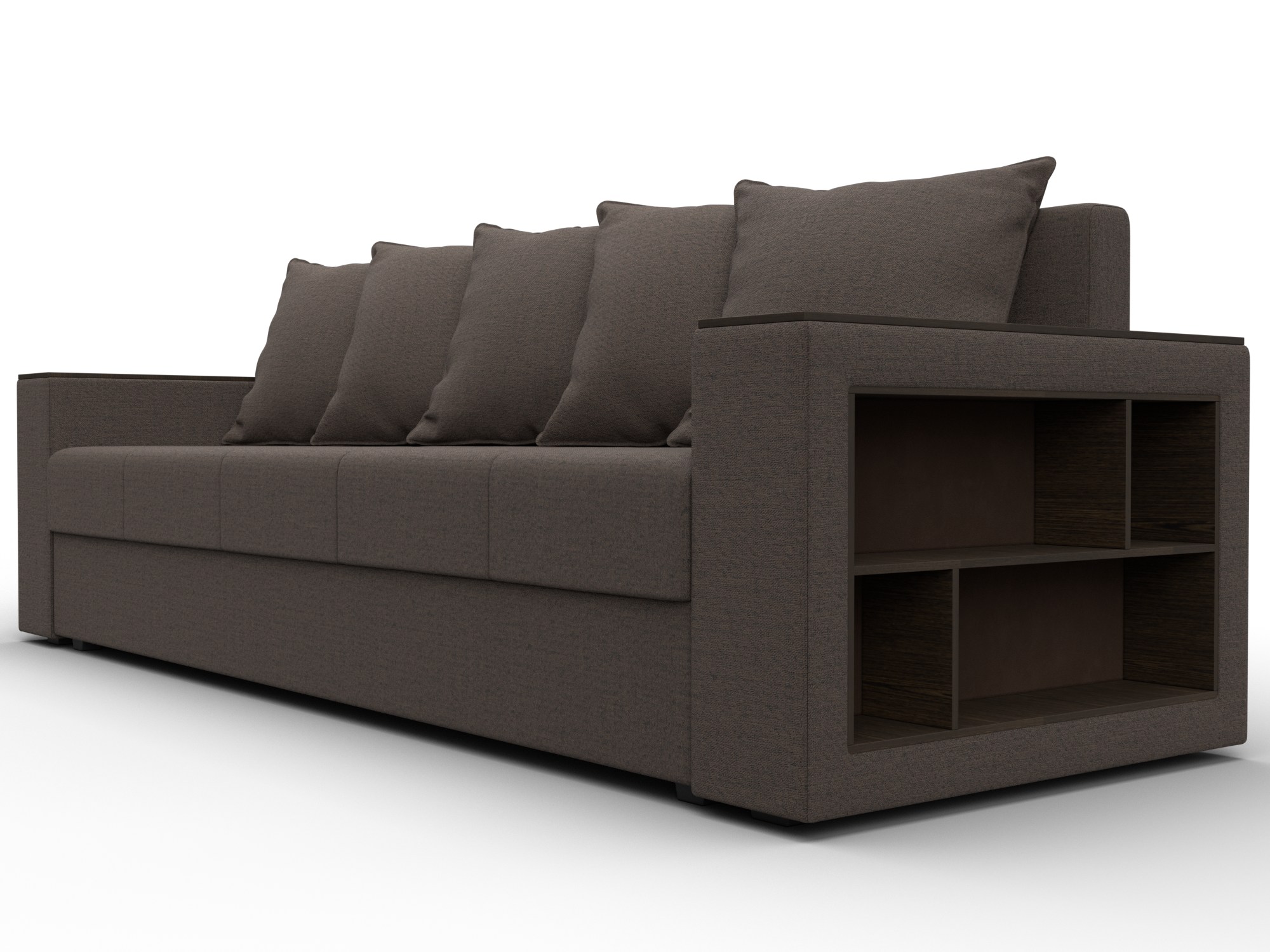 Диван прямой Дубай Лайт, Амур 05 շագանակագույն, ՀՏ. 132281- изображение товара №3