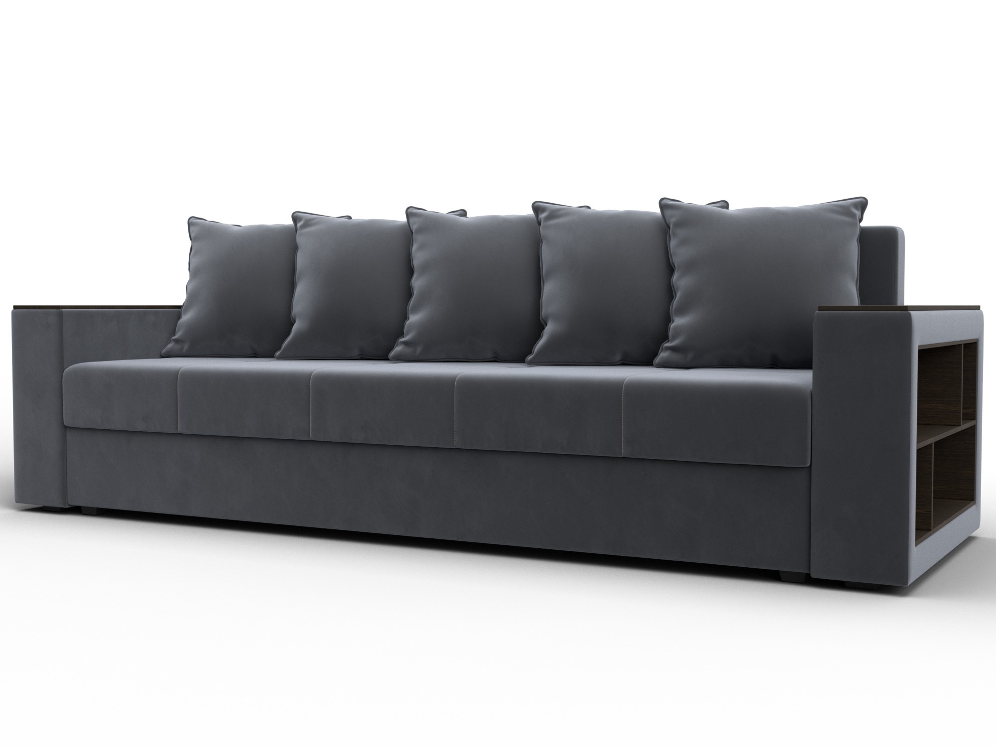 Диван прямой Дубай Лайт, SEVEN 17 մոխրագույն, ՀՏ. 114370- изображение товара № 1