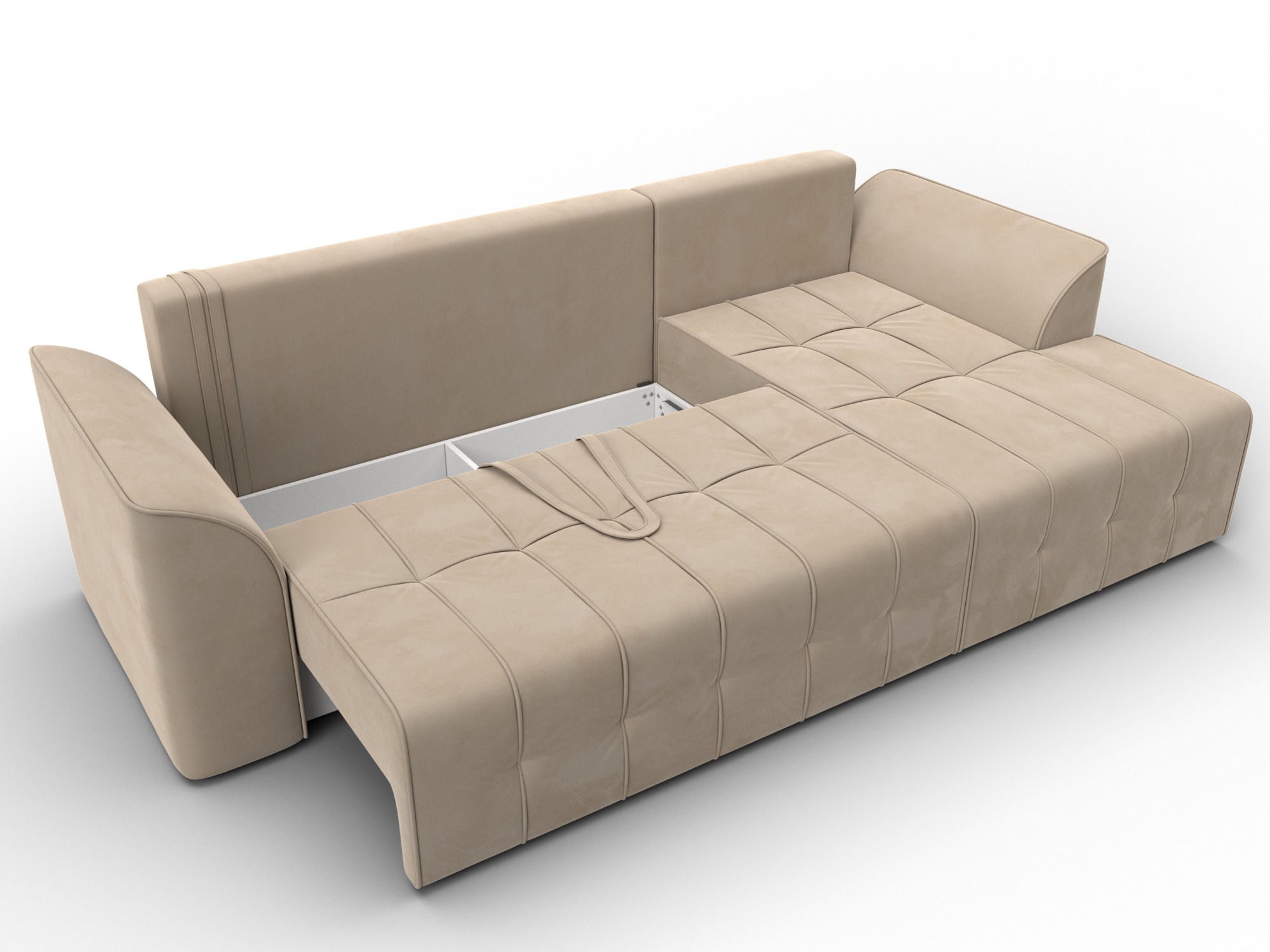 Диван угловой Лига-113 угол правый, SEVEN 729 բեժ, ՀՏ. 136721- изображение товара №7