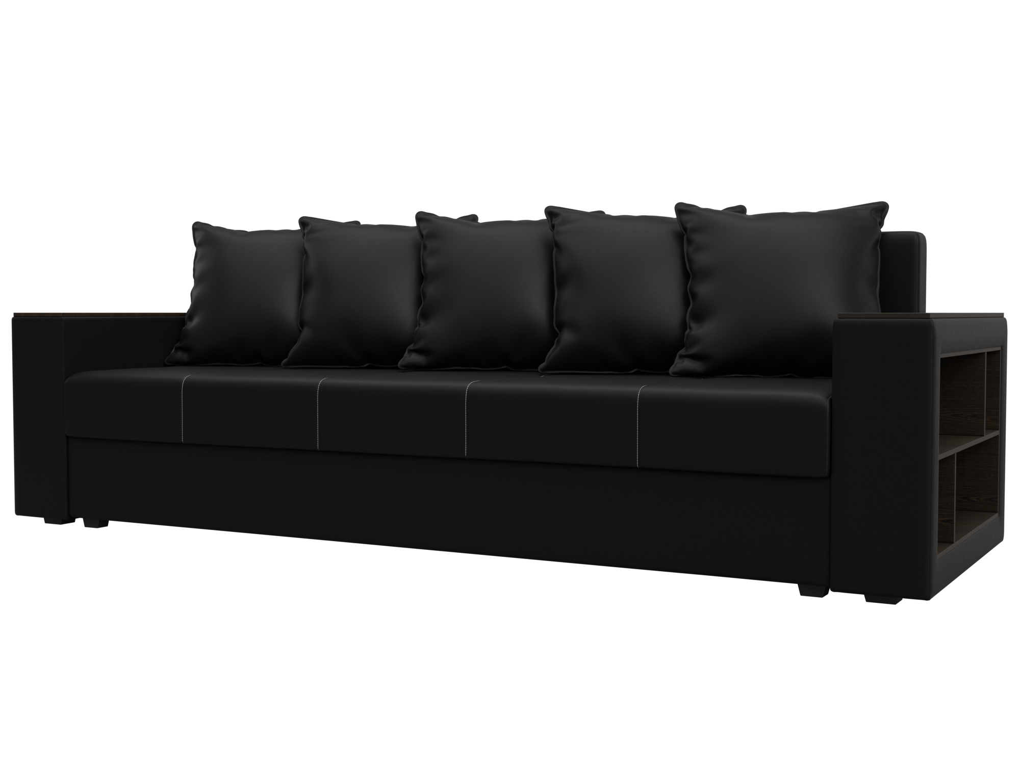 Диван прямой Дубай Лайт, Սև, ՀՏ. 114337- изображение товара № 1