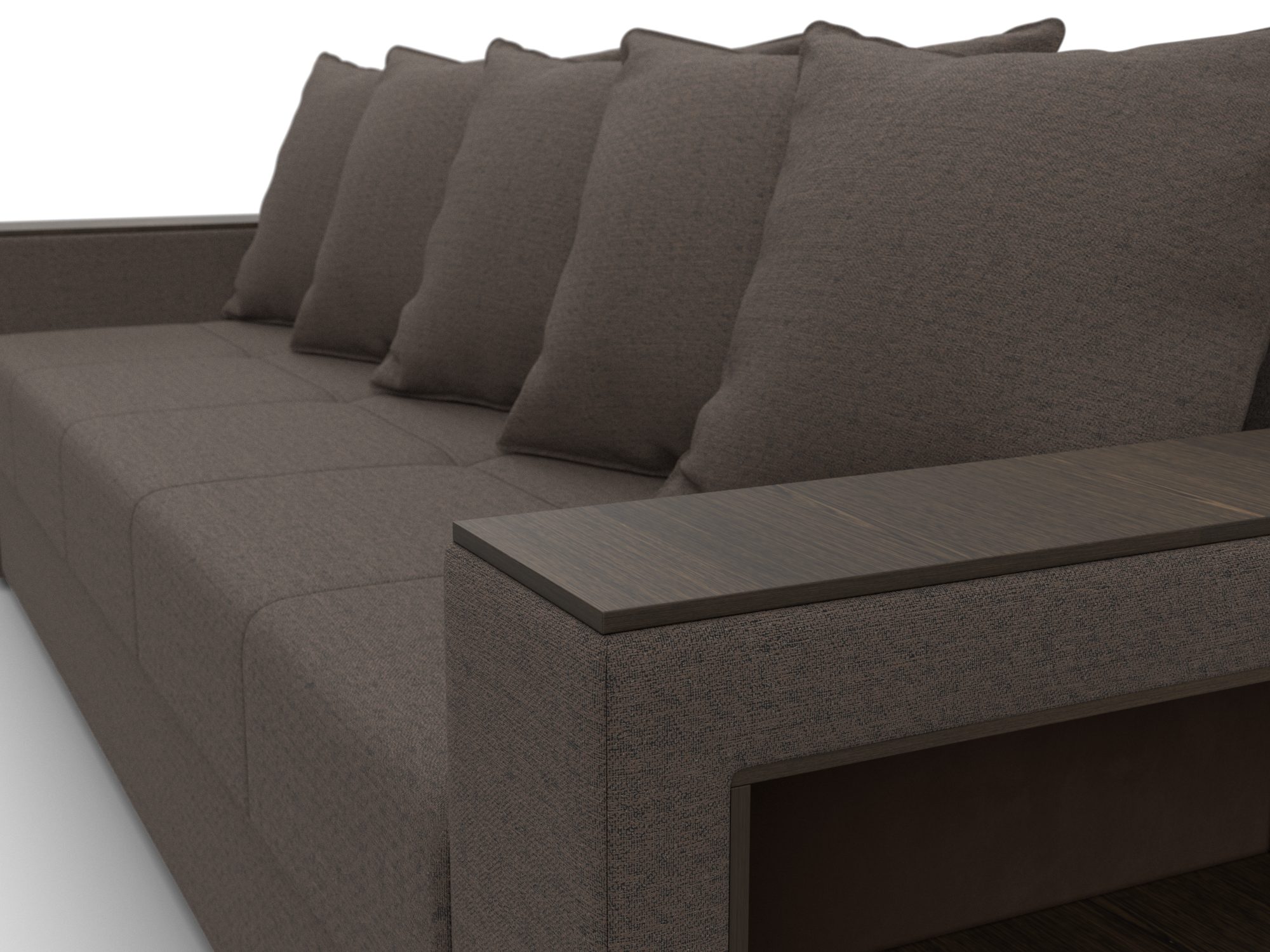 Диван прямой Дубай Лайт, Амур 05 շագանակագույն, ՀՏ. 132281- изображение товара №4