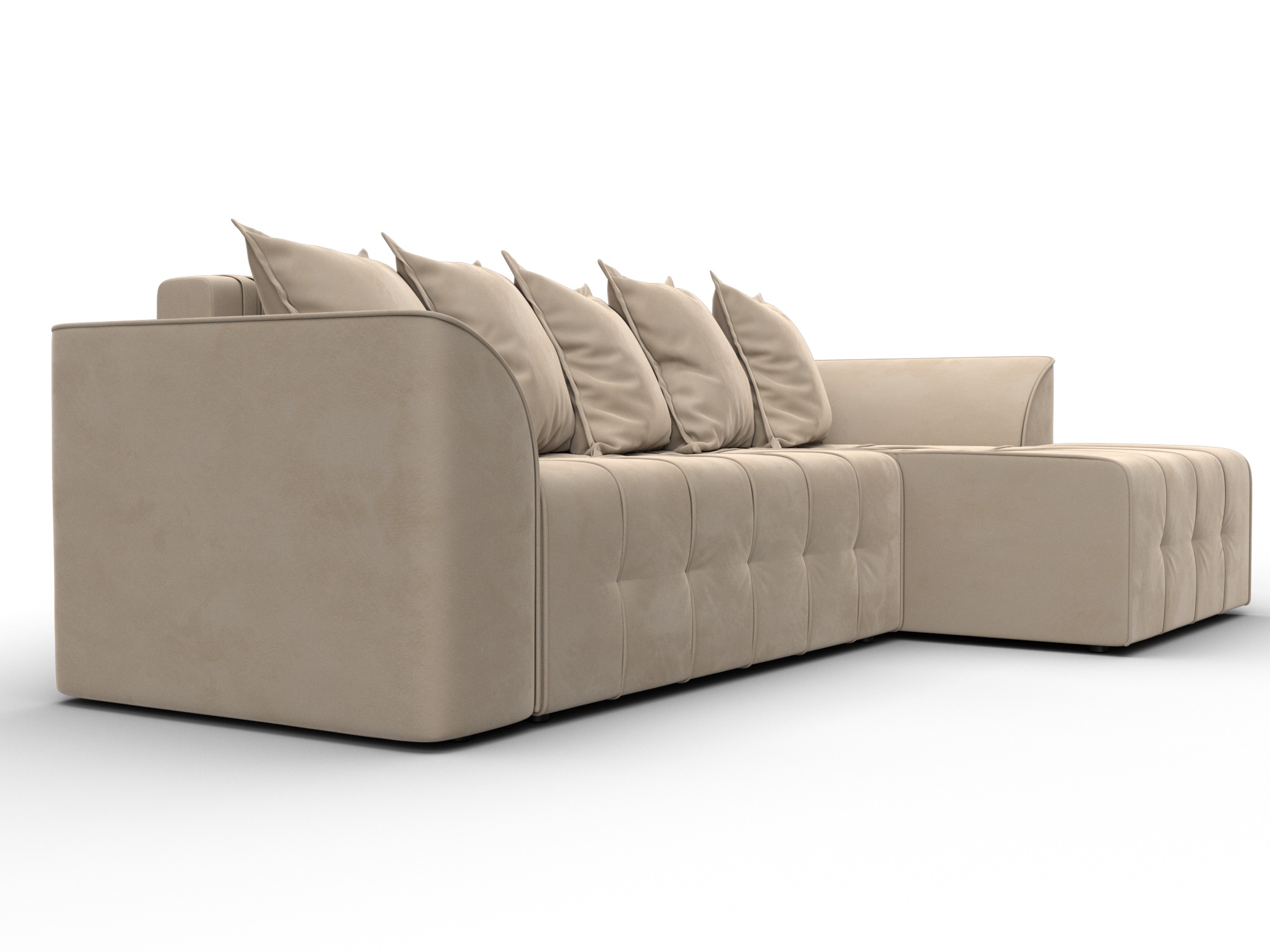 Диван угловой Лига-113 угол правый, SEVEN 729 բեժ, ՀՏ. 136721- изображение товара №3