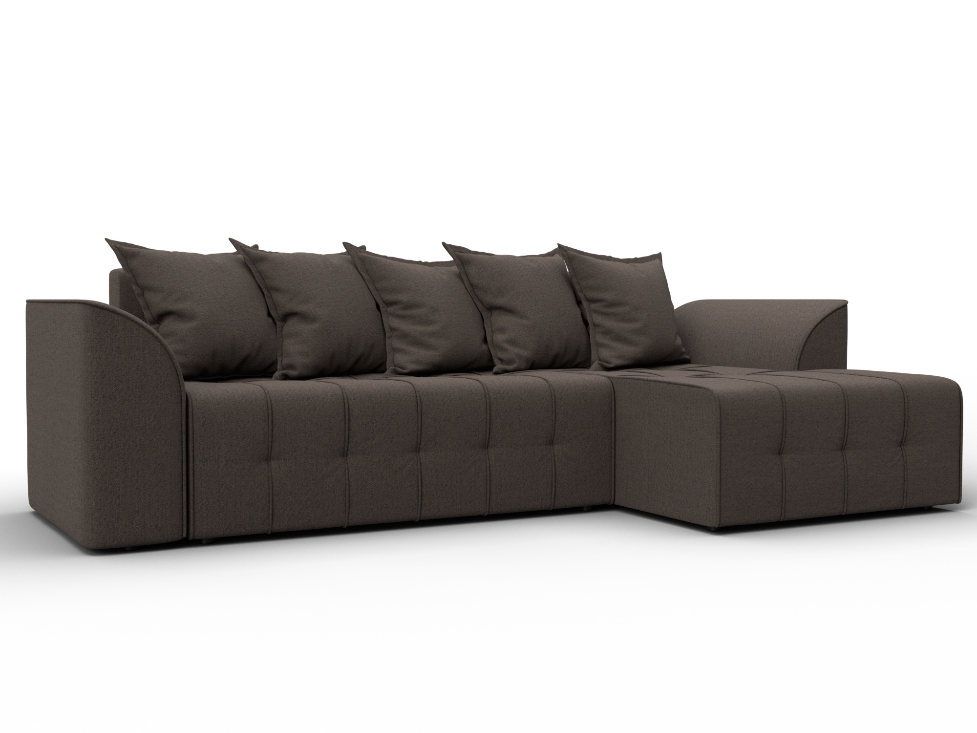 Диван угловой Лига-113 угол правый, Амур 05 շագանակագույն, ՀՏ. 136703- изображение товара № 1