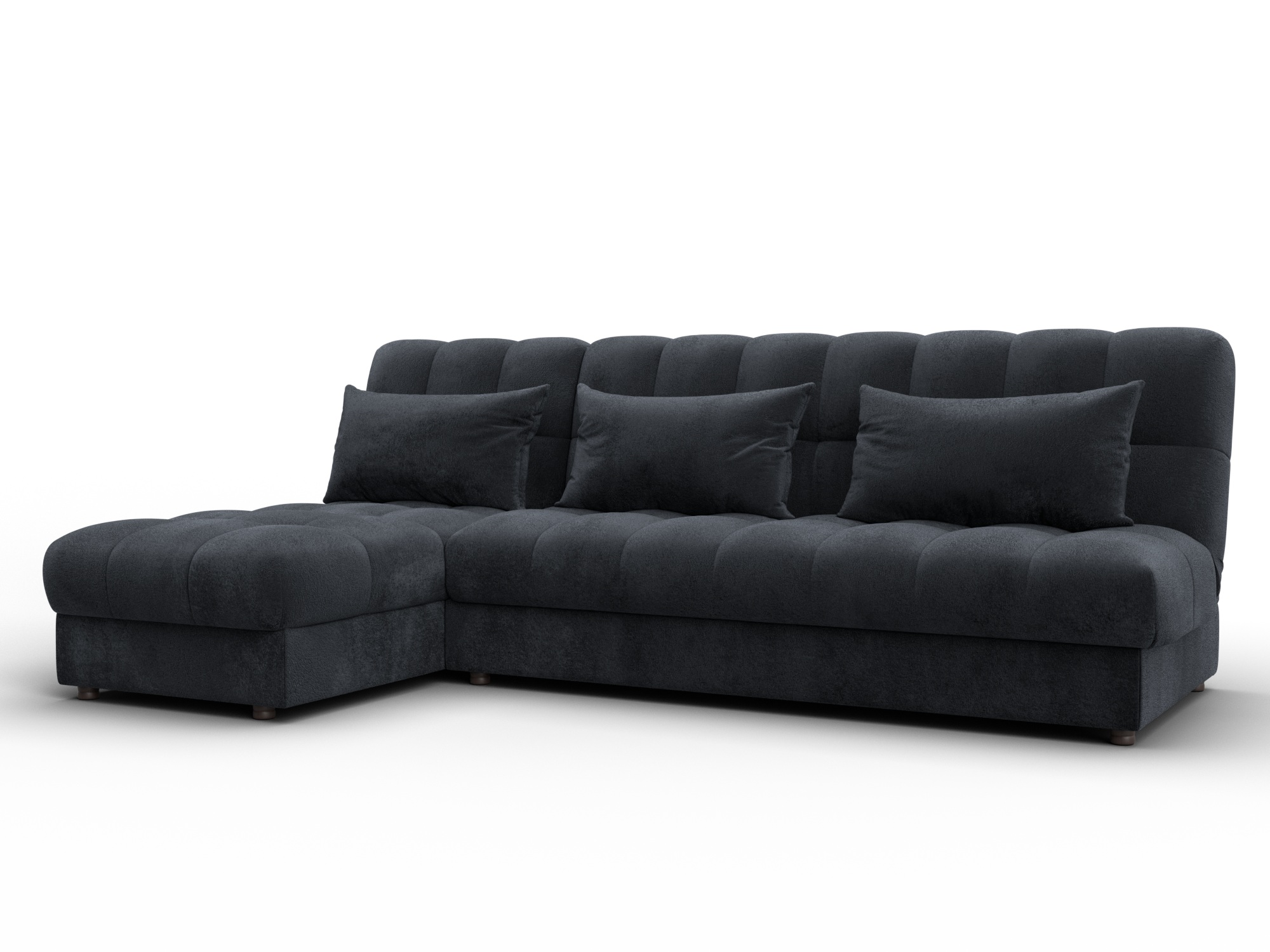 Диван угловой Лига-116 НПБ угол ձախ, TOWER 11 темно-մոխրագույն, ՀՏ. 136950L- изображение товара № 1