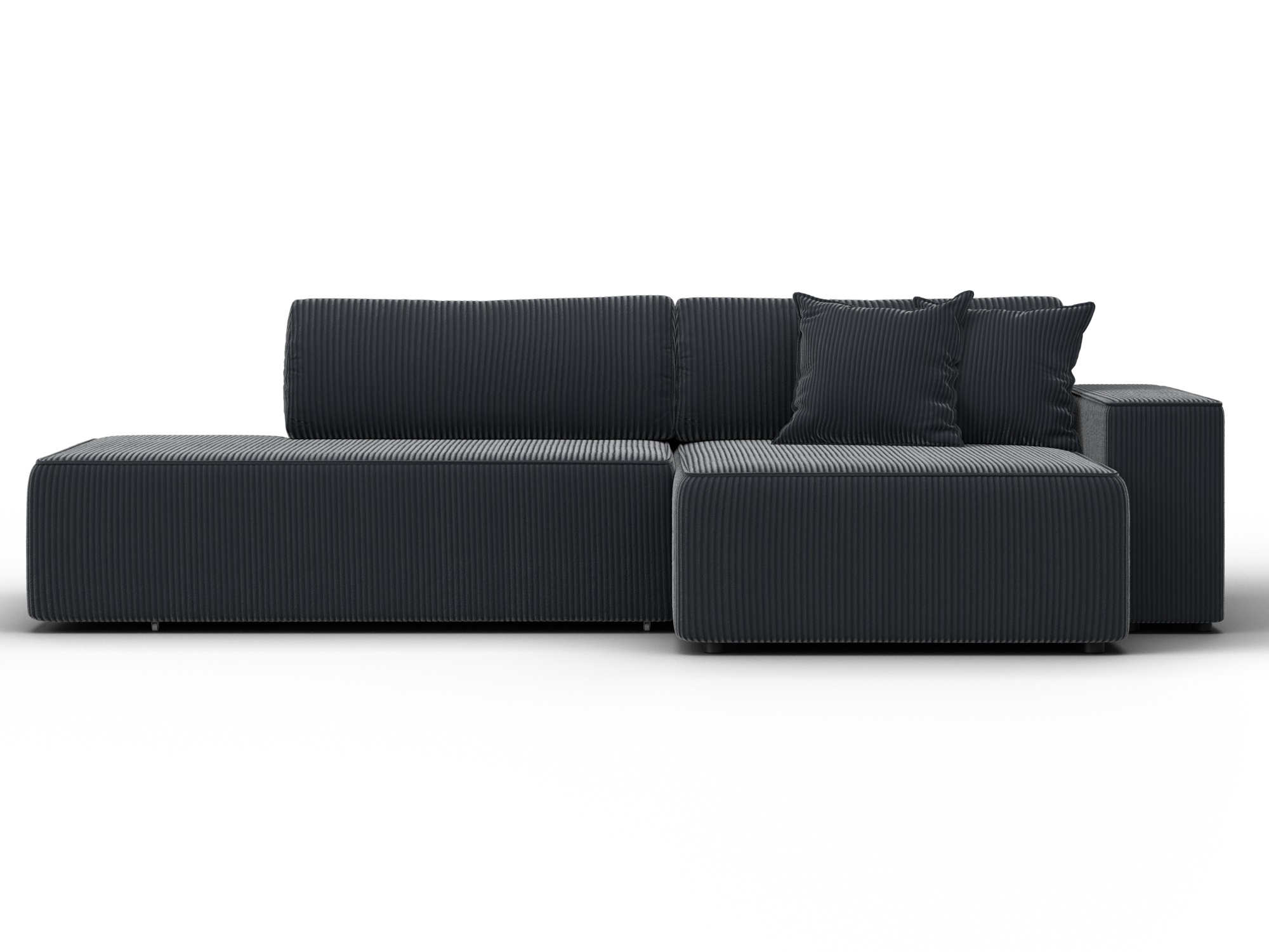 Диван угловой Лига-079 БП угол правый, Vertical մոխրագույն, ՀՏ. 134782 - Վելյուր - изображение товара № 1 Диван угловой Лига-079 БП угол правый, Vertical մոխրագույն, ՀՏ. 134782- изображение товара № 1