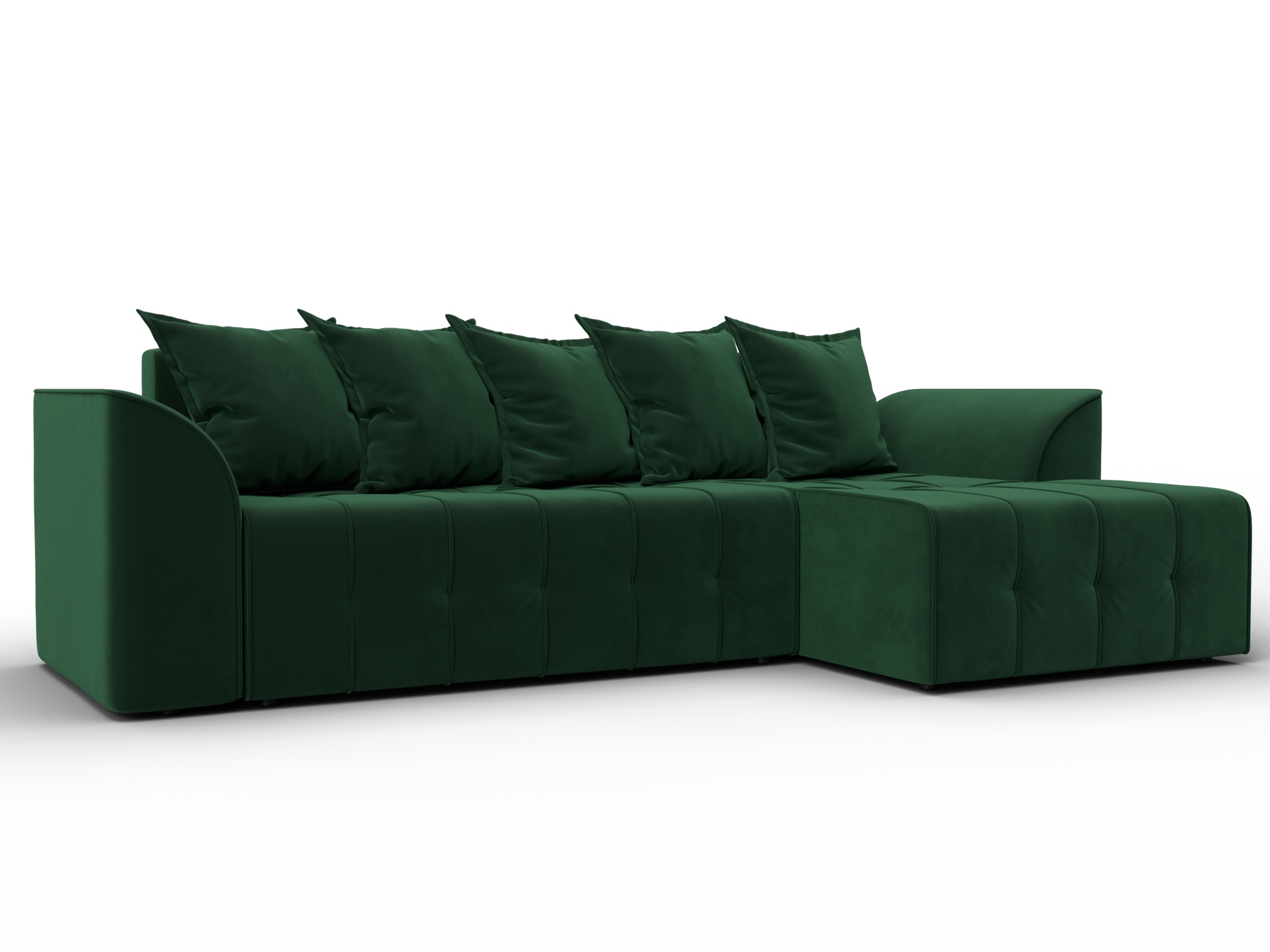 Диван угловой Лига-113 угол правый, SEVEN 626 կանաչ, ՀՏ. 136723 - Վելյուր - изображение товара № 1 Диван угловой Лига-113 угол правый, SEVEN 626 կանաչ, ՀՏ. 136723- изображение товара № 1