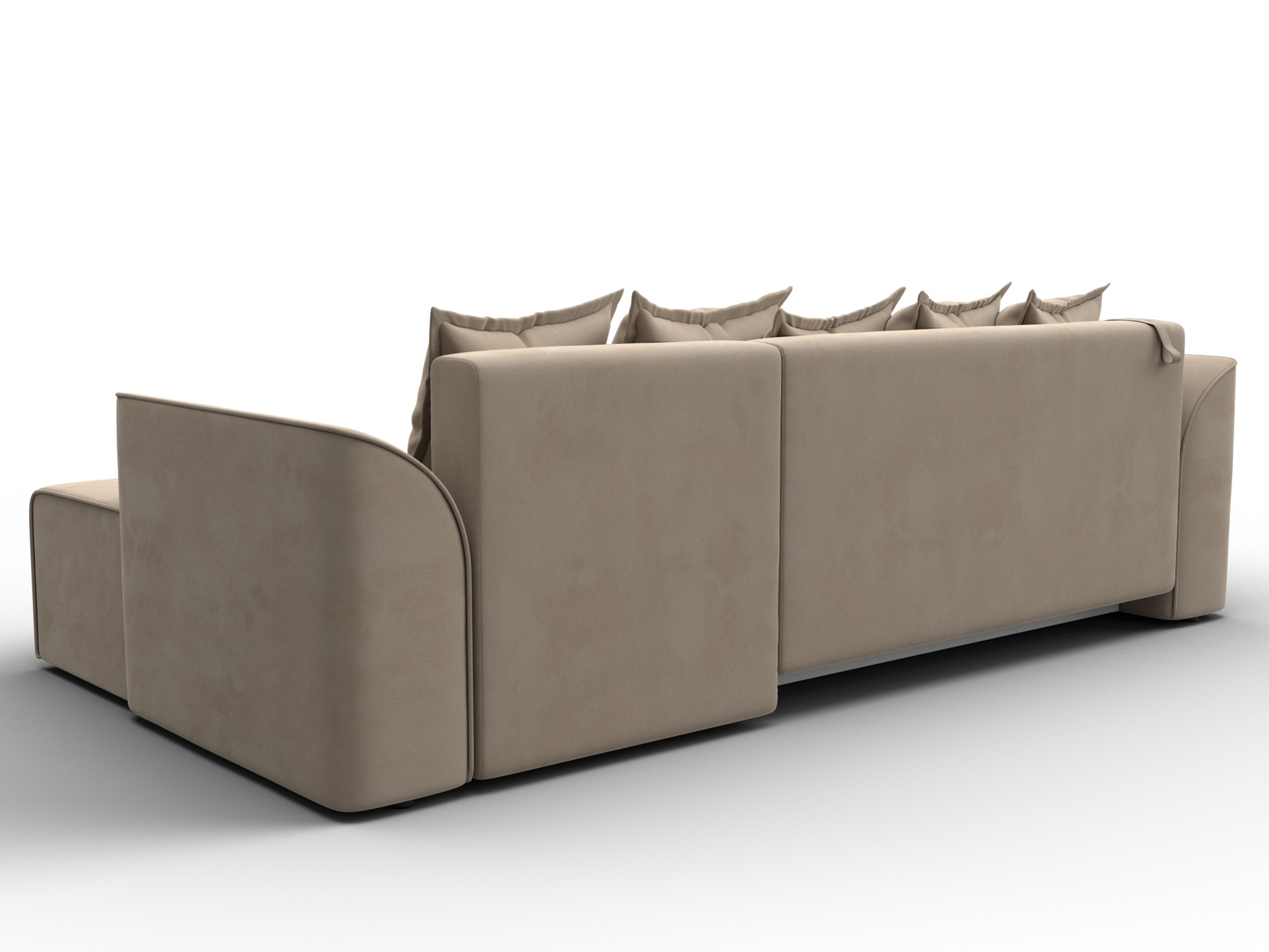 Диван угловой Лига-113 угол правый, SEVEN 729 բեժ, ՀՏ. 136721- изображение товара №5