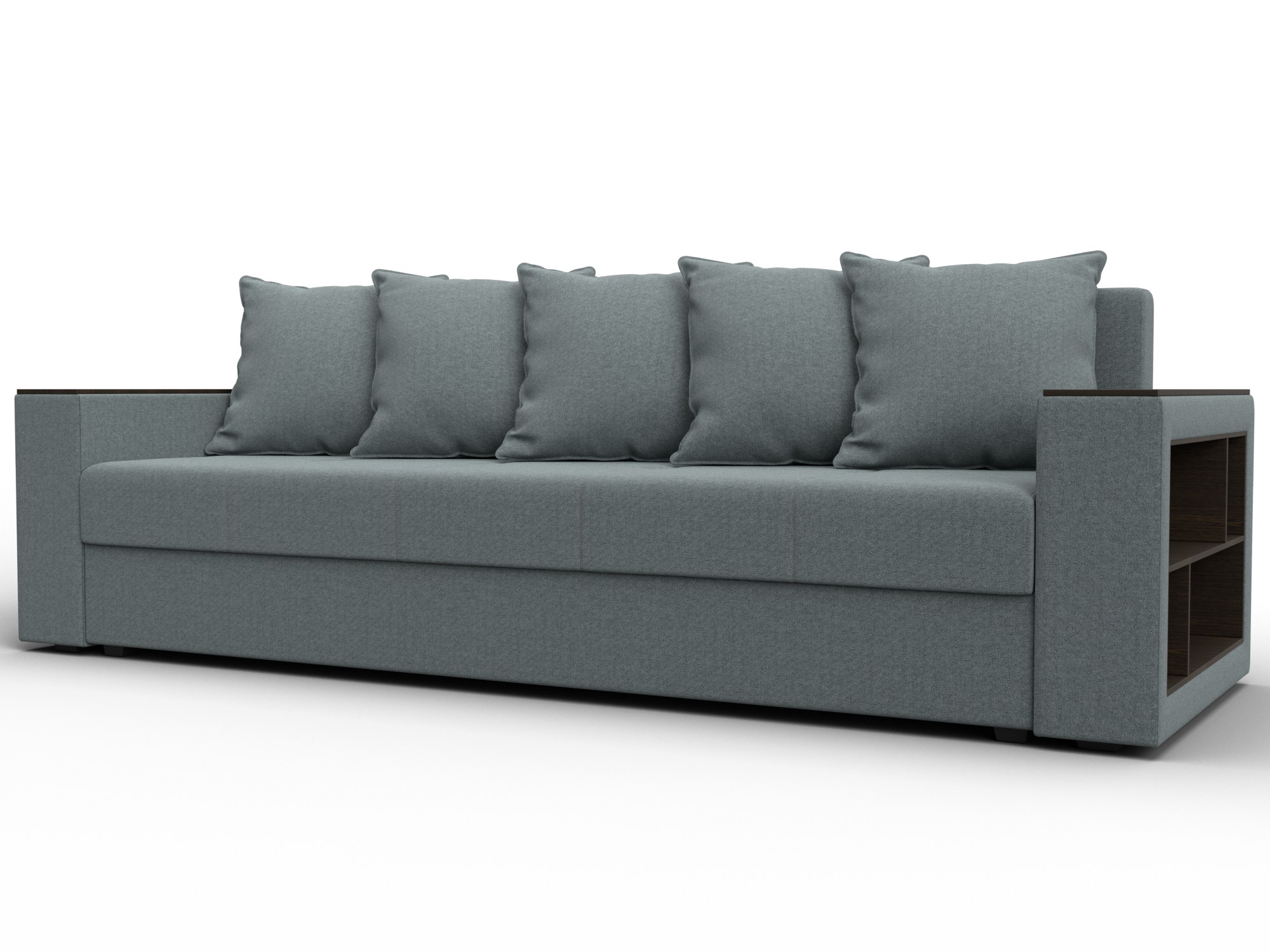 Диван прямой Дубай Лайт, Амур 07 մոխրագույն, ՀՏ. 132282- изображение товара № 1