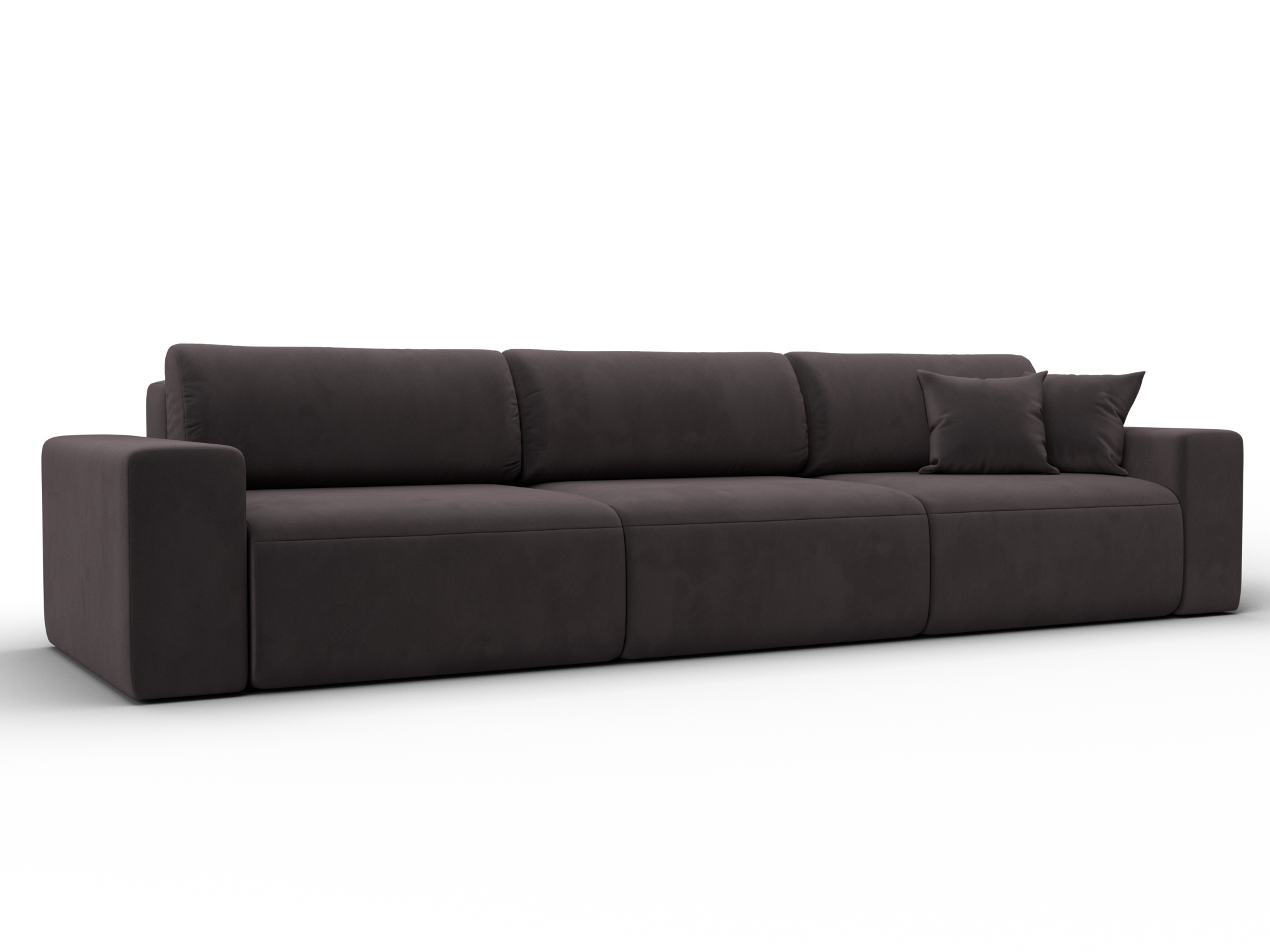 Диван прямой Лига-036 НПБ Классик Лонг, SEVEN 727 շագանակագույն, ՀՏ. 121326- изображение товара № 1