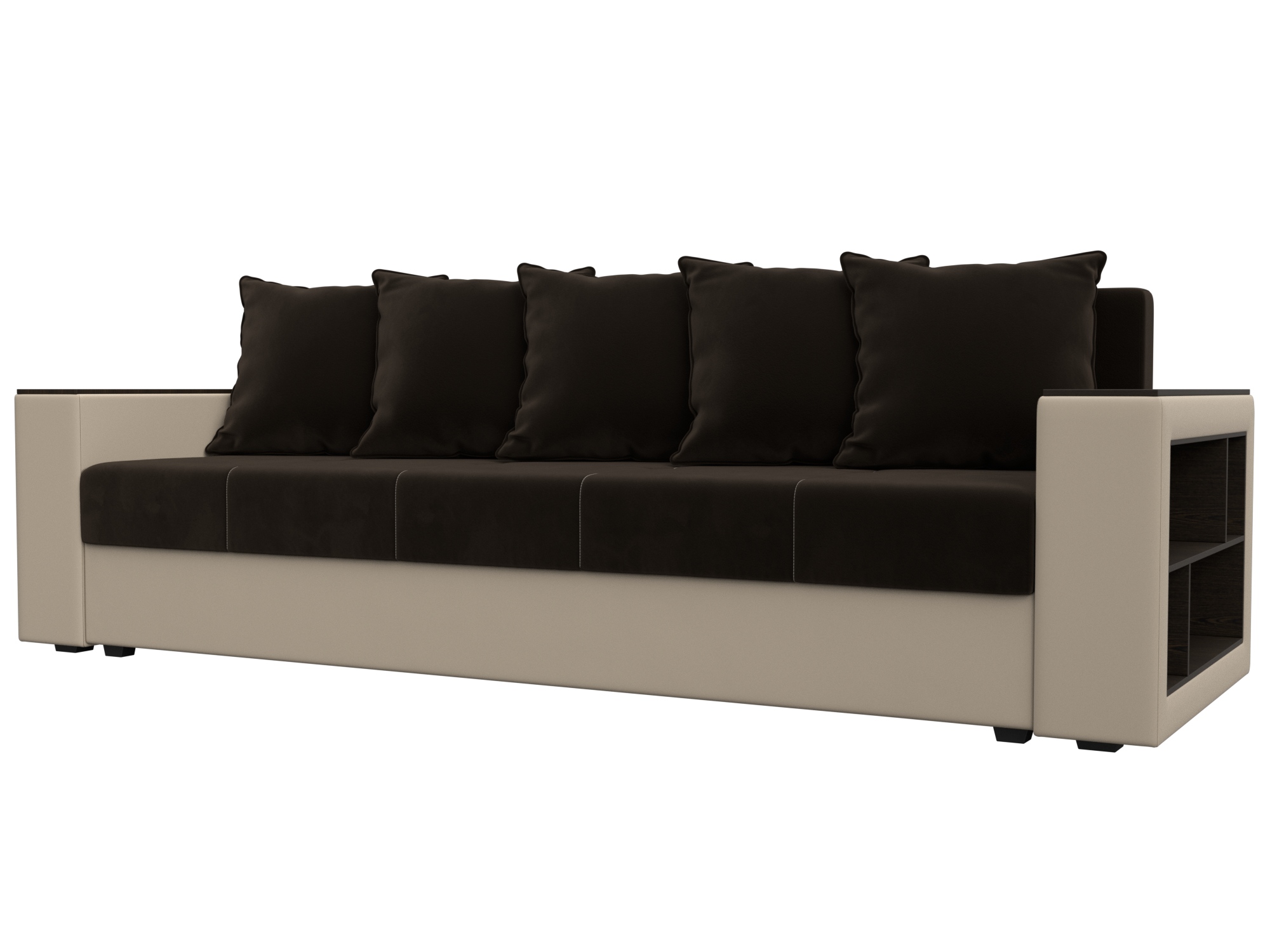 Диван прямой Дубай Лайт, Դարչնագույն;Բեժ, ՀՏ. 114328- изображение товара № 1