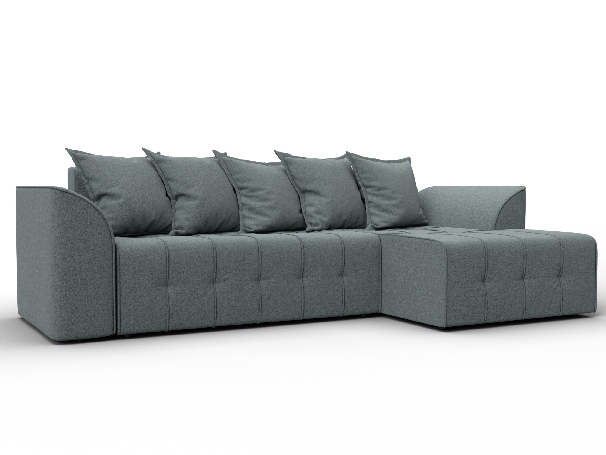 Диван угловой Лига-113 угол правый, Амур 07 մոխրագույն, ՀՏ. 136704 - Ռոգոճկա - изображение товара № 1 Диван угловой Лига-113 угол правый, Амур 07 մոխրագույն, ՀՏ. 136704- изображение товара № 1