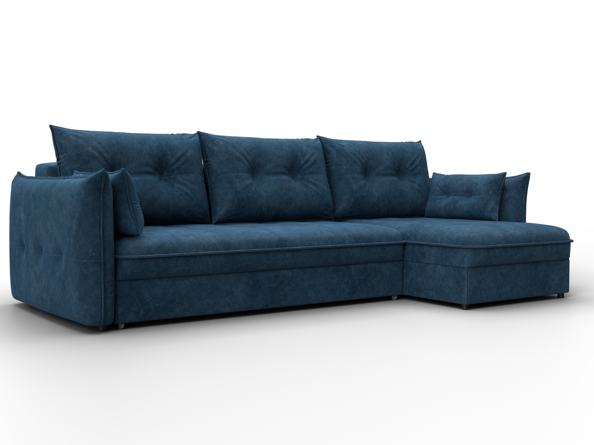 Диван угловой Лига-100 НПБ угол универсальный, BRUT 11 синий, ՀՏ. 133661 - Վելյուր - изображение товара № 1 Диван угловой Лига-100 НПБ угол универсальный, BRUT 11 синий, ՀՏ. 133661- изображение товара № 1