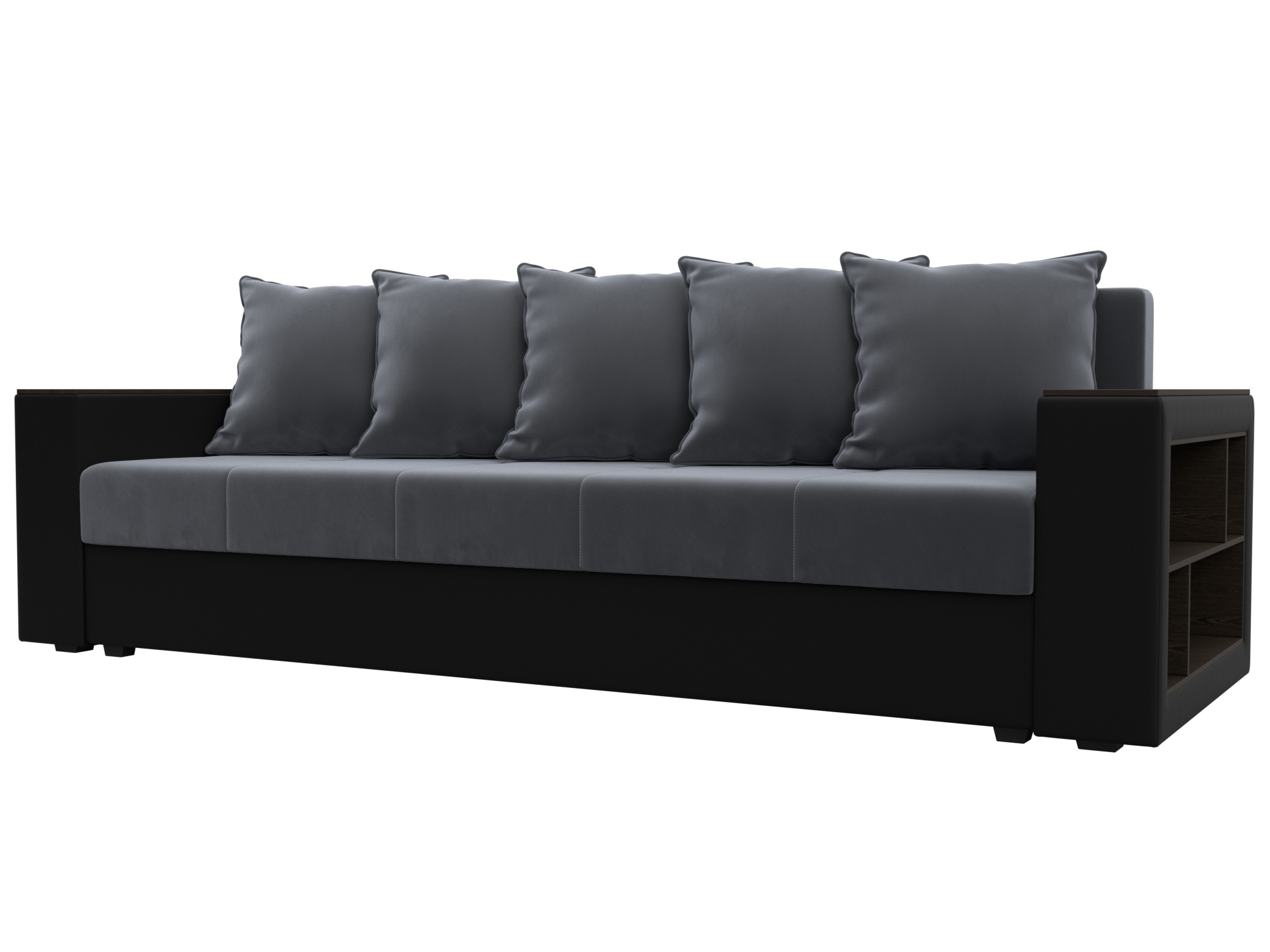 Диван прямой Дубай Лайт, Մոխրագույն;Սև, ՀՏ. 114427- изображение товара № 1