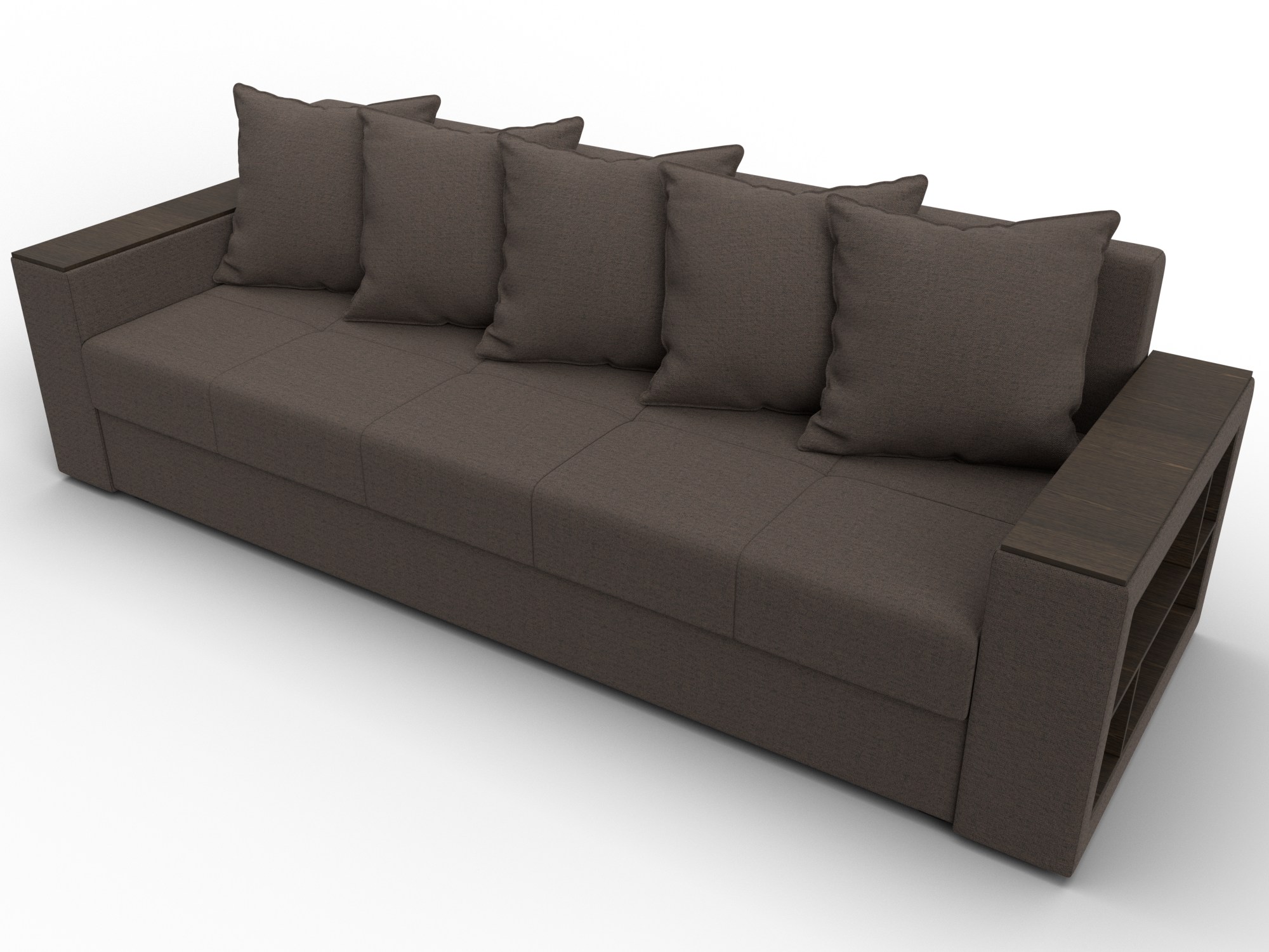 Диван прямой Дубай Лайт, Амур 05 շագանակագույն, ՀՏ. 132281- изображение товара №6