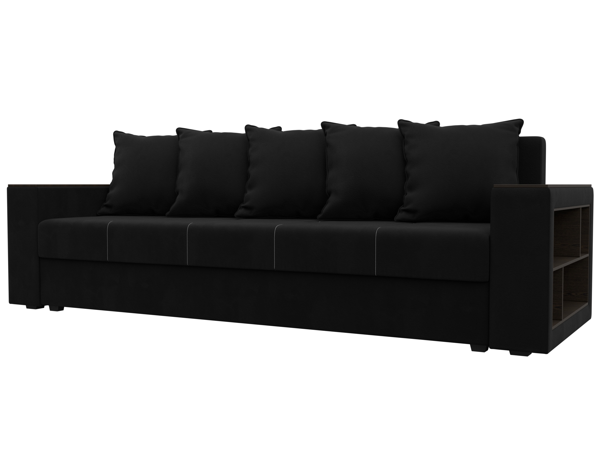 Диван прямой Дубай Лайт, Սև, ՀՏ. 114354- изображение товара № 1