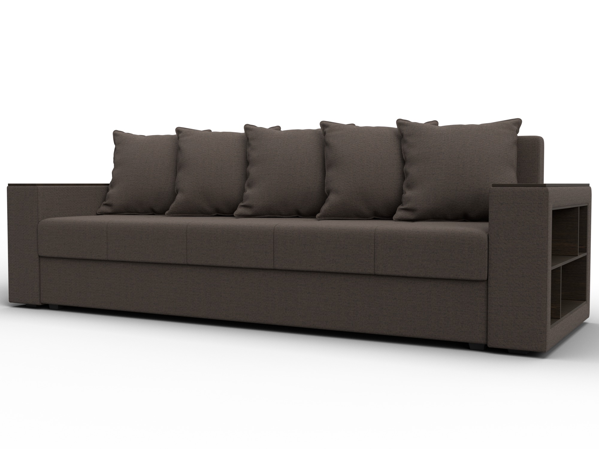 Диван прямой Дубай Лайт, Амур 05 շագանակագույն, ՀՏ. 132281- изображение товара №1